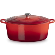 Brytfanna żeliwna owalna Le Creuset 40 cm Wiśniowa - Cherry red