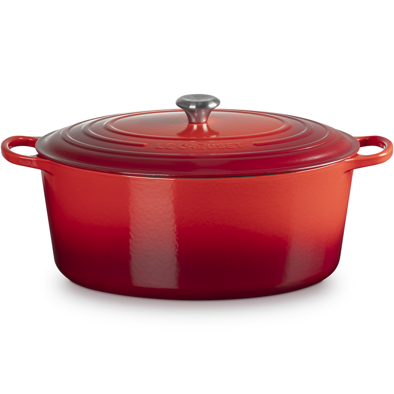Brytfanna żeliwna owalna Le Creuset 40 cm Wiśniowa - Cherry red