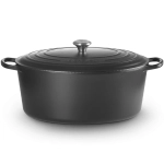 Brytfanna żeliwna owalna Le Creuset 40 cm Czarny mat - Black matte