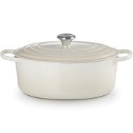 Brytfanna żeliwna owalna Le Creuset 31 cm Kremowa - Meringue