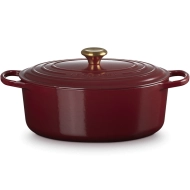 Brytfanna żeliwna owalna Le Creuset 31 cm Karmazynowa - Garnet