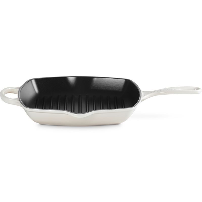 Patelnia grillowa Le Creuset 26 cm Kremowa - Meringue