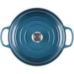 Garnek żeliwny Gourmet Le Creuset 30 cm Morski - Deep Teal