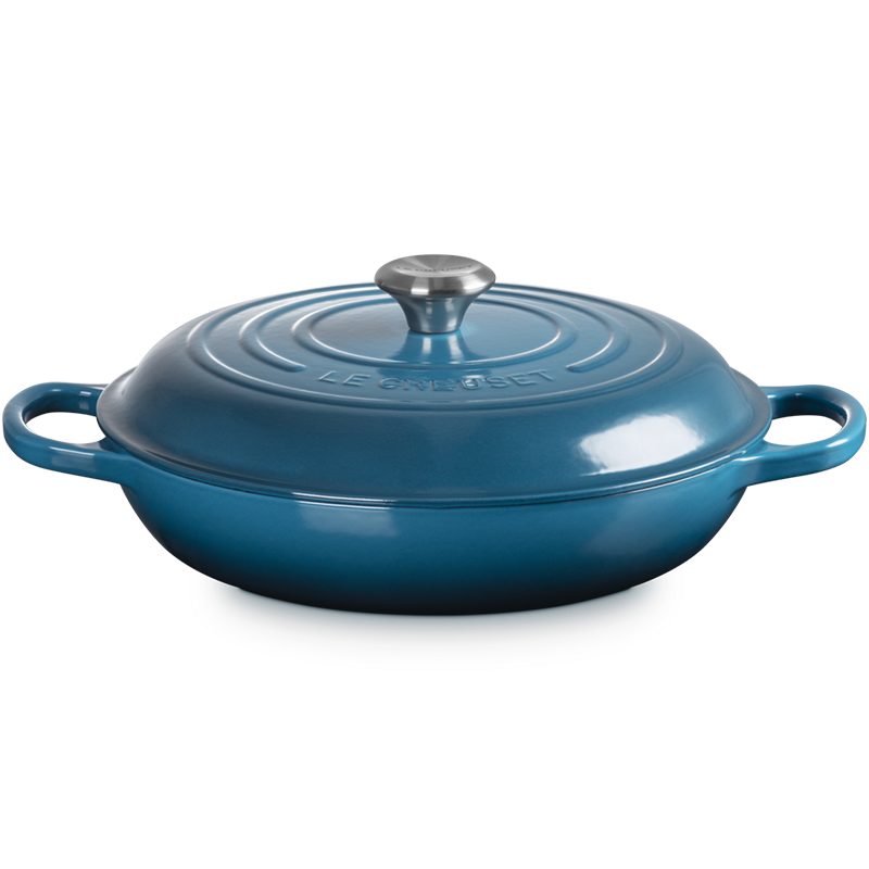 Garnek żeliwny Gourmet Le Creuset 30 cm Morski - Deep Teal