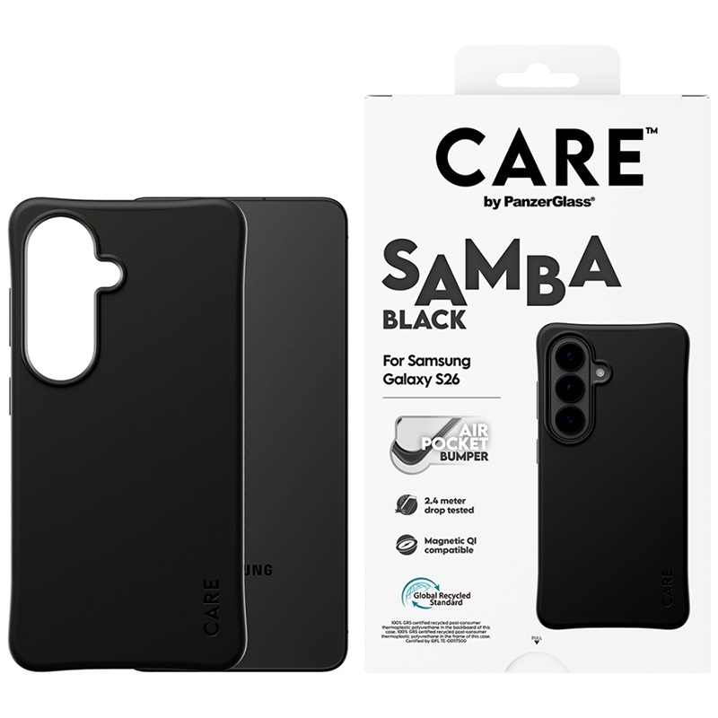 Etui PanzerGlass CARE Samba do Samsung Galaxy S26 Czarne - Black