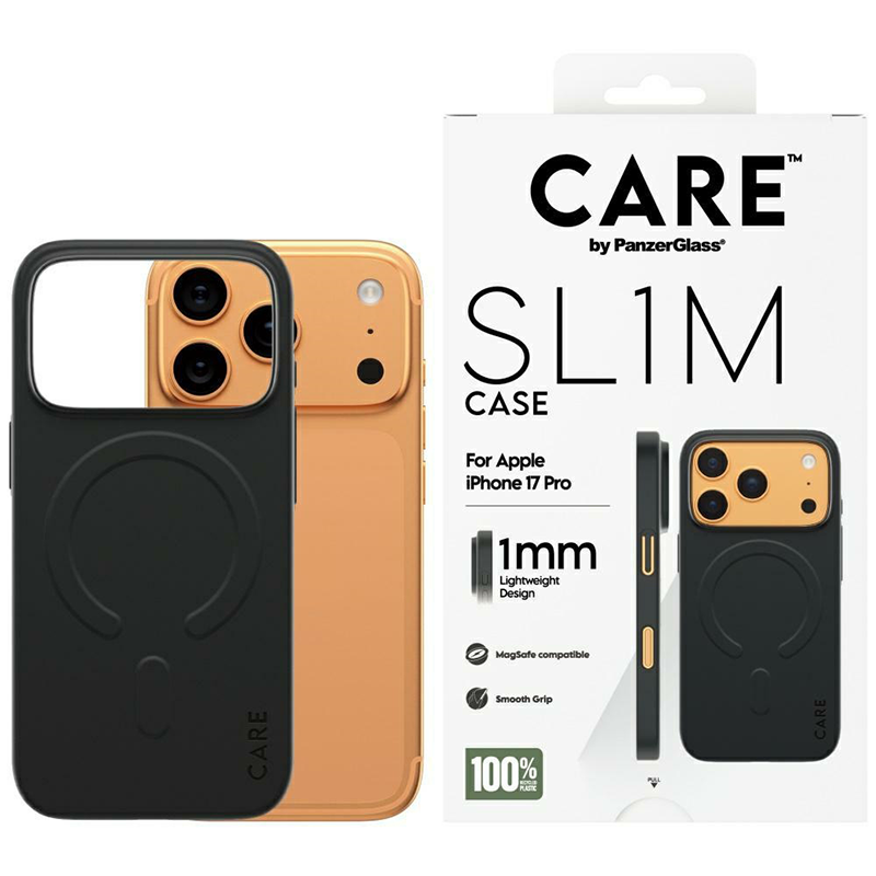 Etui PanzerGlass CARE SL1M do iPhone 17 Pro Czarne - Black