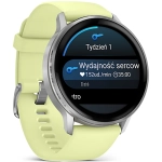 Smartwatch Garmin Venu 4 45mm Srebrno-cytrynowy - Silver-Citron