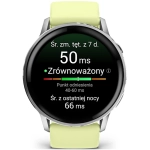 Smartwatch Garmin Venu 4 45mm Srebrno-cytrynowy - Silver-Citron
