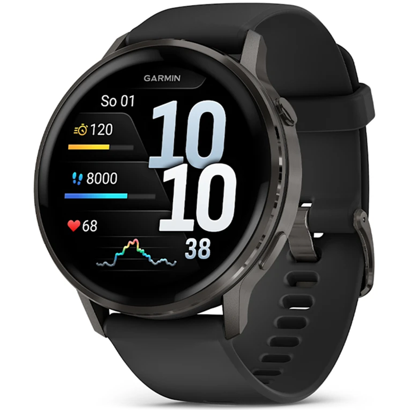 Smartwatch Garmin Venu 4 45mm Grafitowo-czarny - Slate-Black