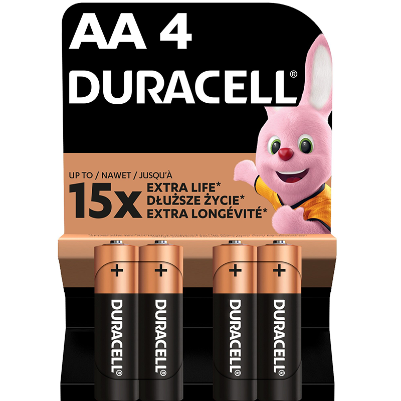 Baterie Duracell Basic AA LR06 Extra Life 4 szt.