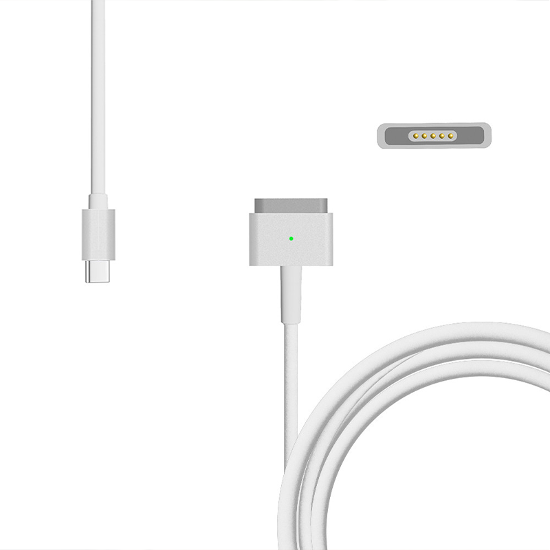 Kabel Teltech MG2 USB-C MagSafe 2 65W Biały - White