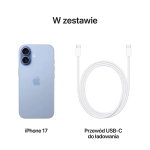 Metalowa ramka Apple iPhone 17 256GB Gołębi - Mist Blue