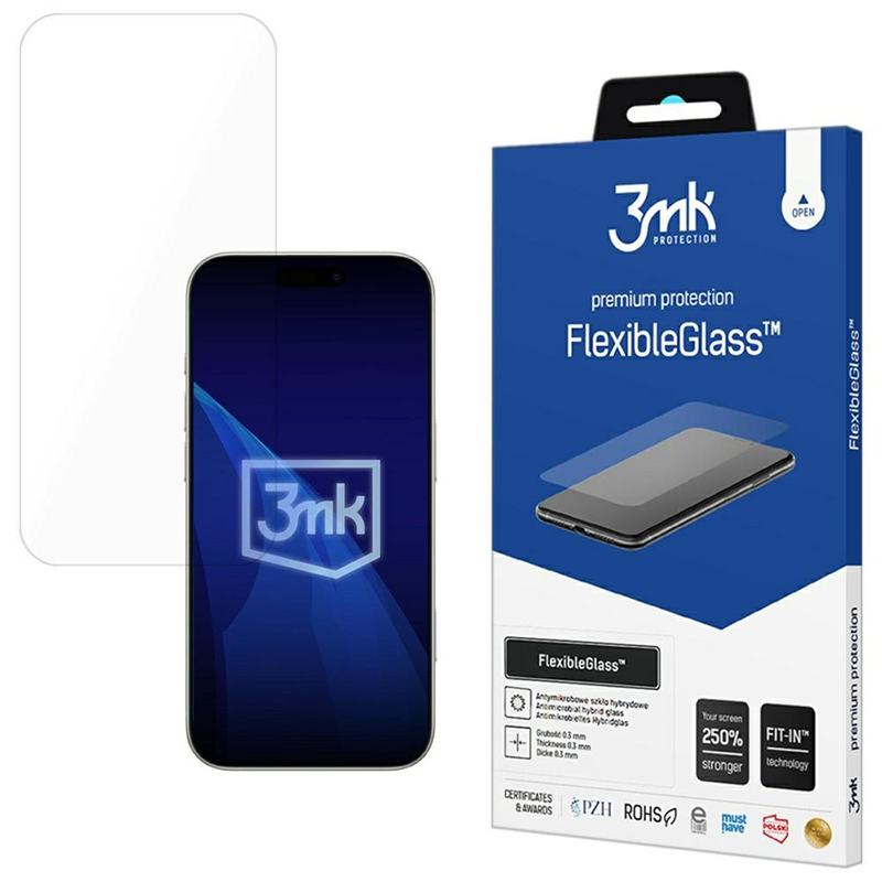 Szkło hybrydowe 3mk FlexibleGlass do iPhone 17 Pro