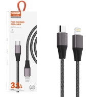 Kabel Somostel SMS-BW25 USB-C do Lightning Czarny - Black