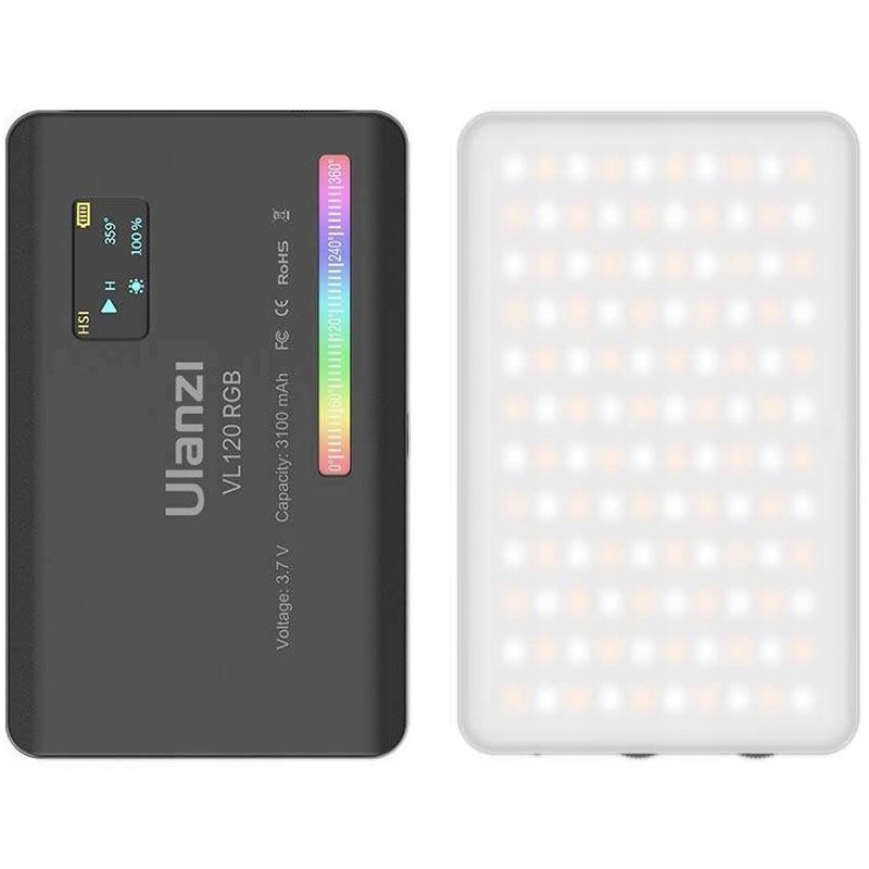 Lampa fotograficzna LED Ulanzi VL120 RGB Czarna - Black