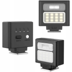 Lampa błyskowa + panel LED Ulanzi SL02 Czarna - Black