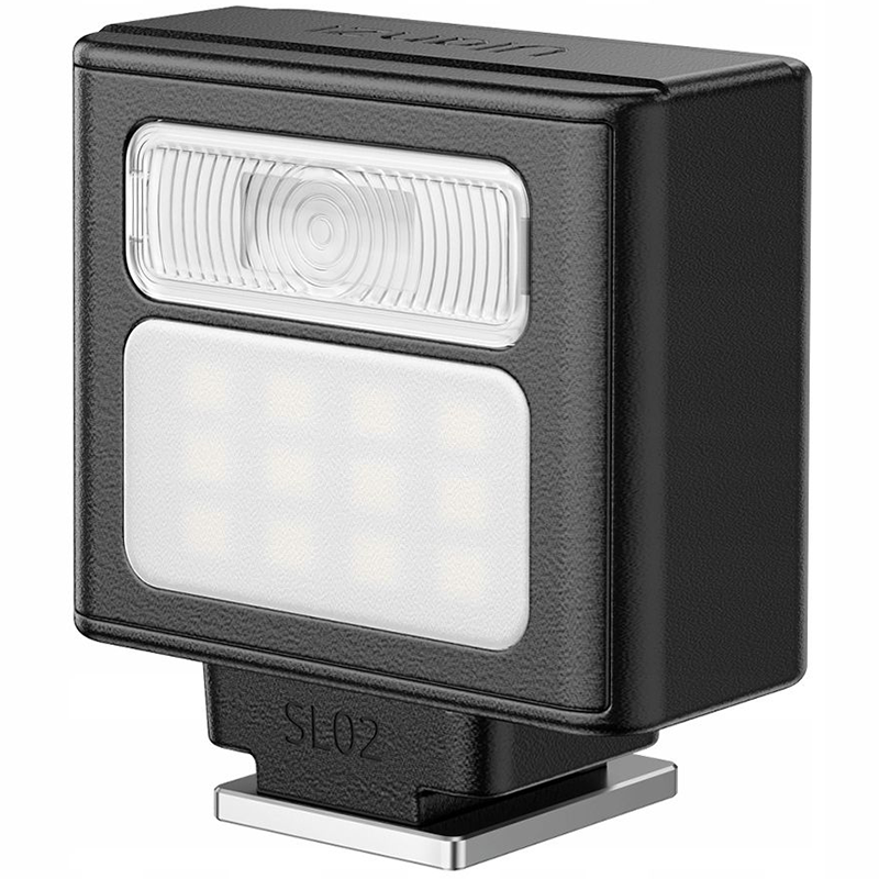 Lampa błyskowa + panel LED Ulanzi SL02 Czarna - Black