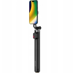 Statyw selfie stick Aochuan K1L-C MagSafe + Pilot Czarny - Black (zdjęcie poglądowe, telefon nie wchodzi w skład oferty)