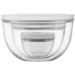 Pojemniki szklane na żywność Zwilling Fresh&Save 3 szt. Przezroczysto-białe - Transparent-white