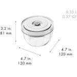 Pojemniki szklane na żywność Zwilling Fresh&Save 3 szt. Przezroczysto-białe - Transparent-white
