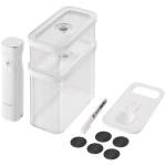 Pompka próżniowa na żywność Zwilling Fresh&Save CUBE + Pojemniki Biała - White