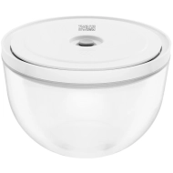 Miska próżniowa szklana Zwilling Fresh&Save M / 18 cm Przezroczysto-biała - Transparent-white