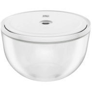Miska próżniowa szklana Zwilling Fresh&Save L / 24 cm Przezroczysto-biała - Transparent-white