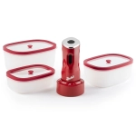 Pompka próżniowa do żywności Berkel Icon Mini + Pojemniki + Worki Czerwona - Red