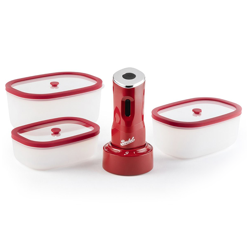 Pompka próżniowa do żywności Berkel Icon Mini + Pojemniki + Worki Czerwona - Red