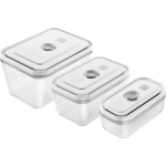 Pojemniki próżniowe szklane na żywność Zwilling Fresh&Save S / M / L Przezroczysto-białe - Transparent-white