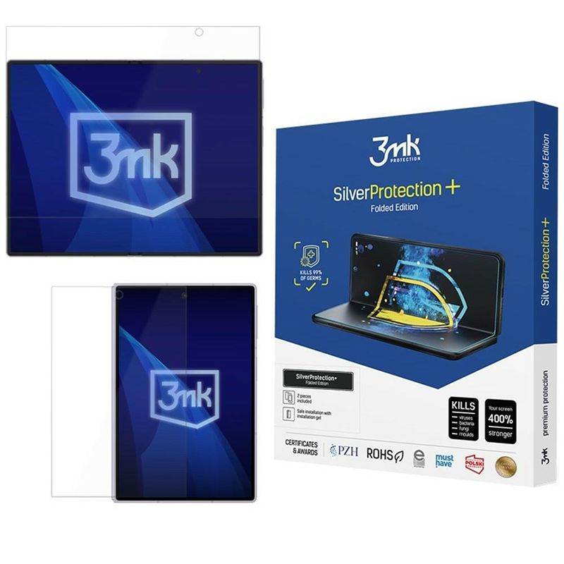 Folia ochronna antymikrobowa 3mk SilverProtection+ Folded Edition do Samsung Galaxy Z Fold 8 (zdjęcie poglądowe)
