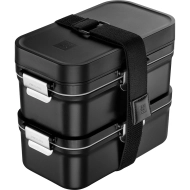Zestaw pojemników próżniowych na żywność Zwilling Fresh&Save Lunch Box 1.6 L Czarny - Black