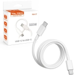 Kabel USB-C Teltech 100 W 200 cm Biały - White