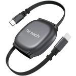 Kabel USB-C Teltech zwijany E-maker 240 W Szary - Grey