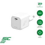 Ładowarka sieciowa 4smarts PDPlug SiC 65 W USB-C Biała - White