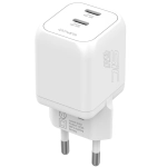 Ładowarka sieciowa 4smarts PDPlug SiC 45 W 2 x USB-C Biała - White
