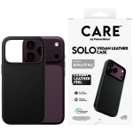 Etui PanzerGlass CARE Solo Vegan Leather MagSafe do iPhone 18 Pro / 17 Pro Czarne - Black
