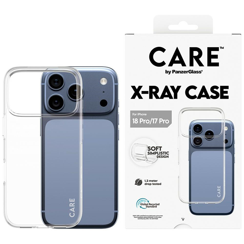Etui PanzerGlass CARE X-Ray do iPhone 18 Pro / 17 Pro Przezroczyste - Clear