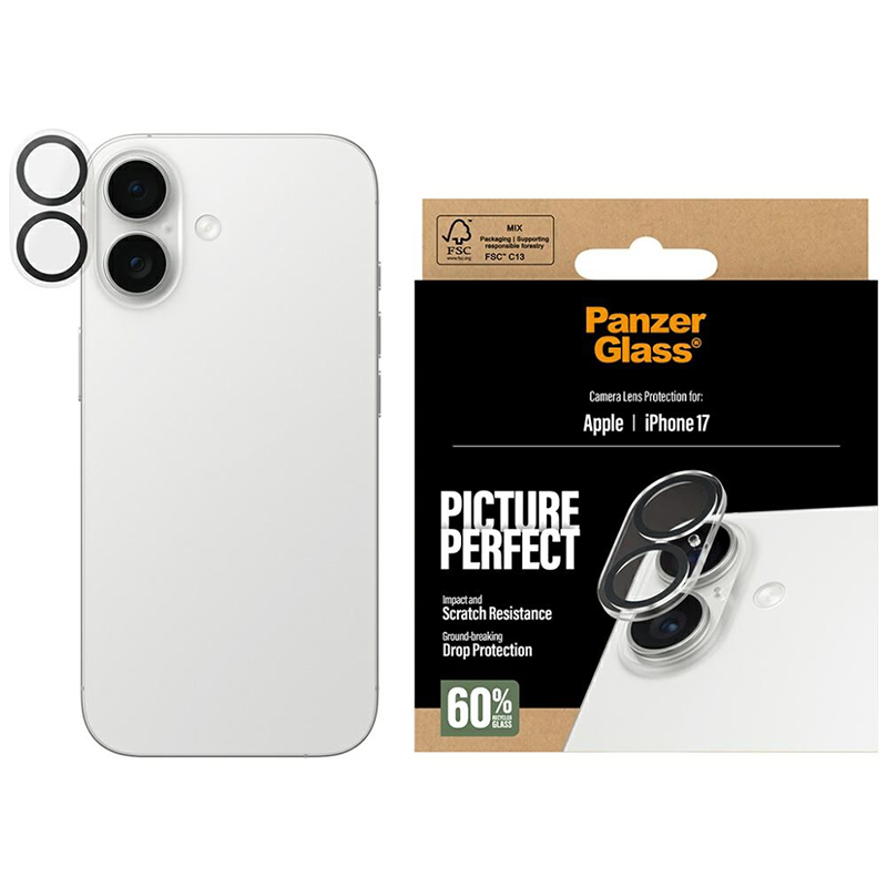Szkło hartowane na aparat PanzerGlass PicturePerfect do iPhone 17