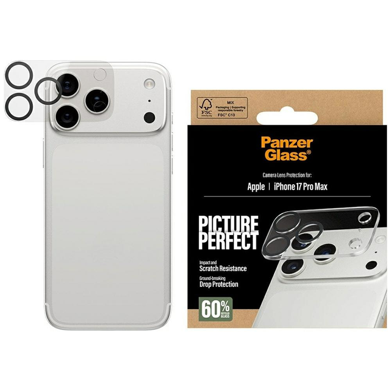 Szkło hartowane na aparat PanzerGlass PicturePerfect do iPhone 17 Pro Max