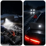 Rozrusznik samochodowy 3mk Jump Starter Motio HyperBoost Flow 1500A Powerbank 10000 mAh z latarką Czarny - Black