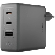 Ładowarka sieciowa DJI Power 140 W GaN 2 x USB-C / 1 x USB-A Szara - Grey