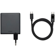 Ładowarka sieciowa DJI Power Charging Combo 140 W GaN 2 x USB-C / 1 x USB-A + Kabel DJI Power USB-C 7A 1m Szara - Grey