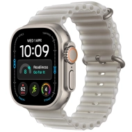 Apple Watch Ultra 4 (2026) GPS + Cellular 49mm koperta Natural Titanium + pasek Translucent Grey Ocean Band