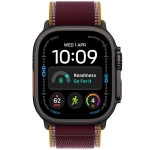 Apple Watch Ultra 4 (2026) GPS + Cellular 49mm koperta tytanowa Black + pasek Burgundy Trail Loop M/L
