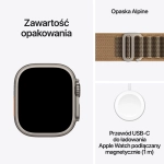 Apple Watch Ultra 4 (2026) GPS + Cellular 49mm koperta tytanowa Natural + pasek Desert Alpine Loop S