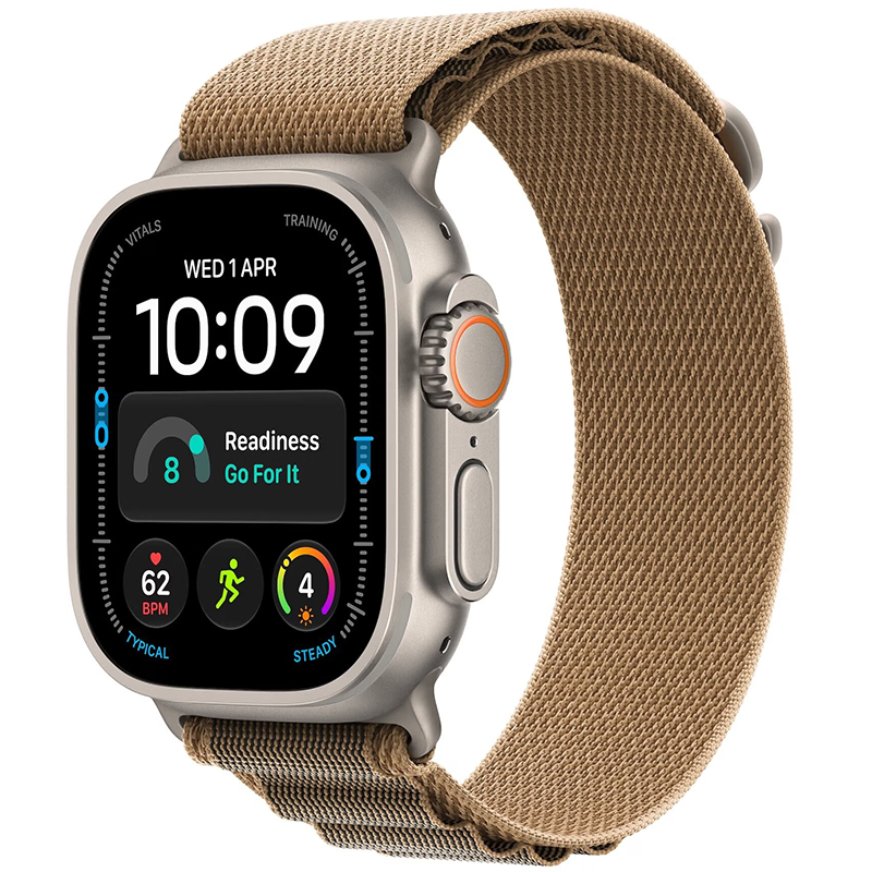 Apple Watch Ultra 4 (2026) GPS + Cellular 49mm koperta tytanowa Natural + pasek Desert Alpine Loop S