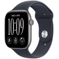 Apple Watch Series 12 (2026) GPS 46mm koperta Space Grey Aluminium + pasek Navy Blue Sport Band M/L