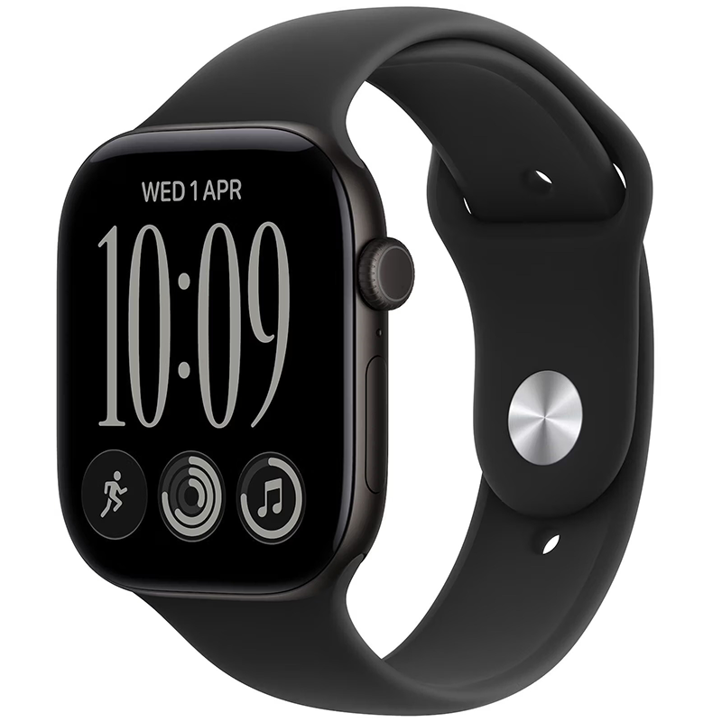 Apple Watch Series 12 (2026) GPS 46mm koperta aluminiowa Black + pasek Black Sport Band S/M