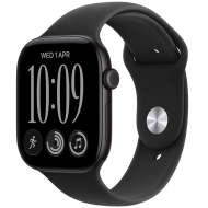 Apple Watch Series 12 (2026) GPS 46mm koperta Black Aluminium + pasek Black Sport Band M/L
